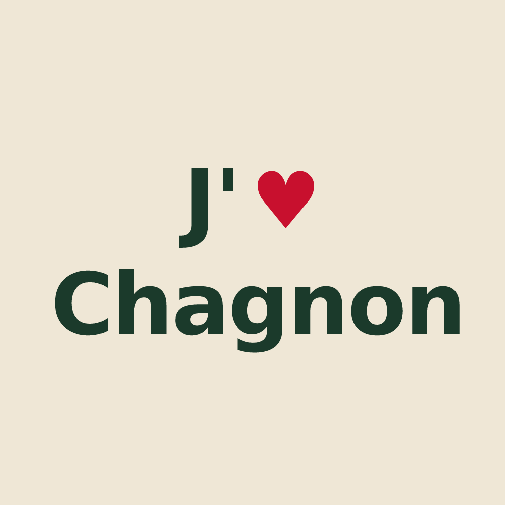 Tote bag personnalisé Chagnon — design J'aime Chagnon