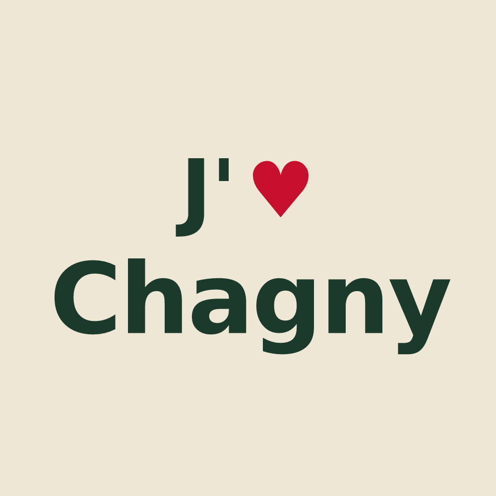 Tote bag personnalisé Chagny — design J'aime Chagny