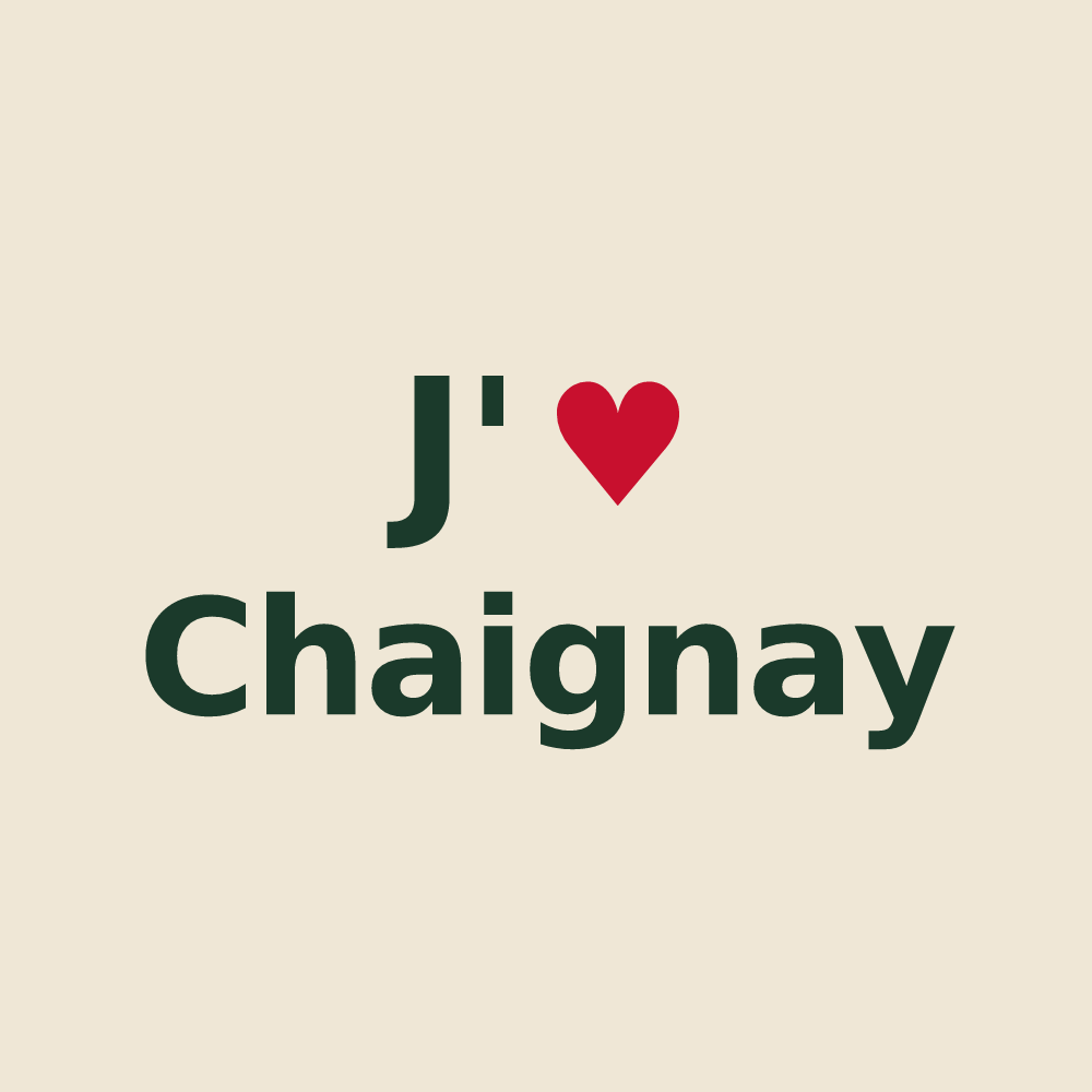 Tote bag personnalisé Chaignay — design J'aime Chaignay
