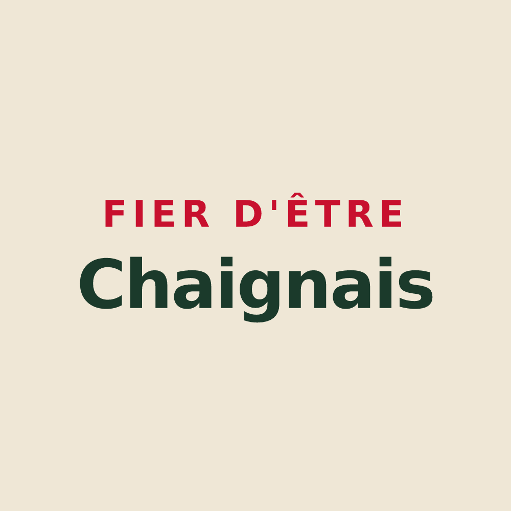 Tote bag « Fier d'être Chaignais » — design pour Chaignes