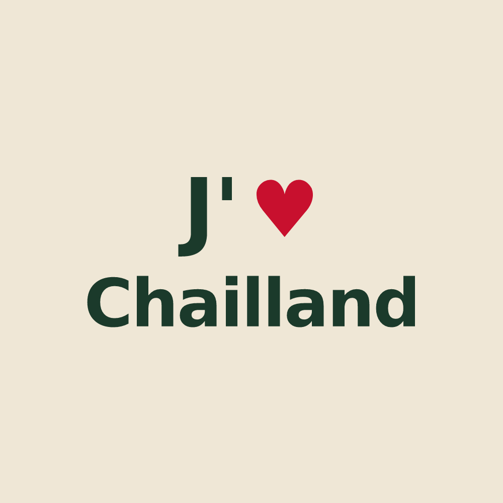 Tote bag personnalisé Chailland — design J'aime Chailland