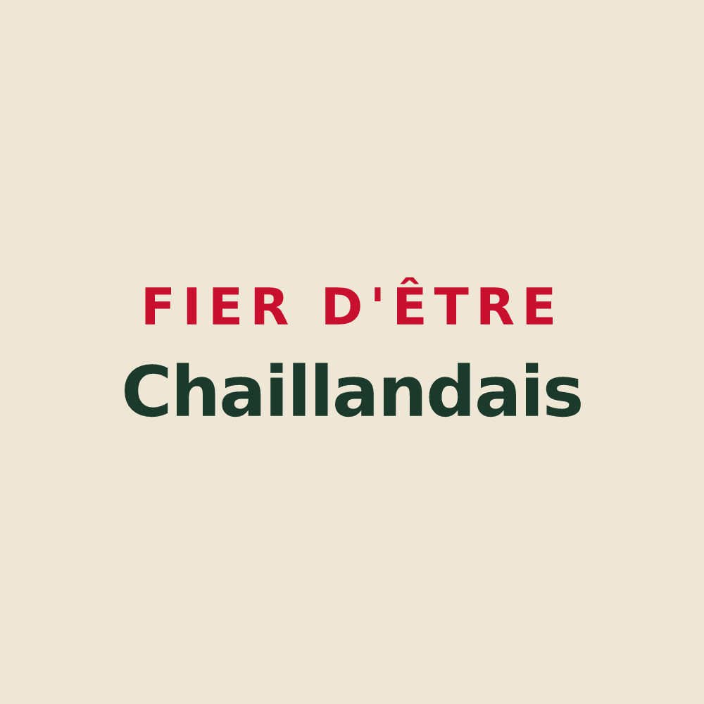 Tote bag « Fier d'être Chaillandais » — design pour Chailland