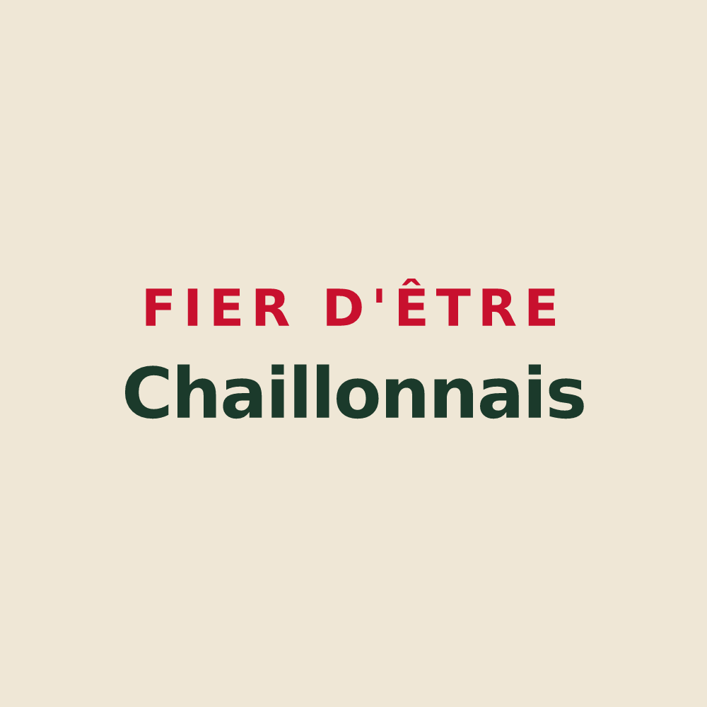 Tote bag « Fier d'être Chaillonnais » — design pour Chaillon