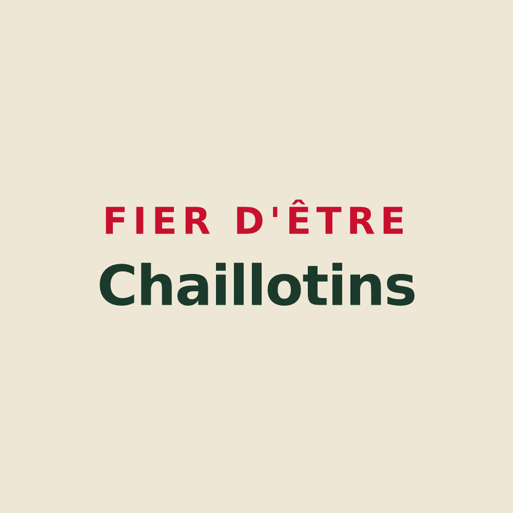 Tote bag « Fier d'être Chaillotins » — design pour Chailly-en-Bière