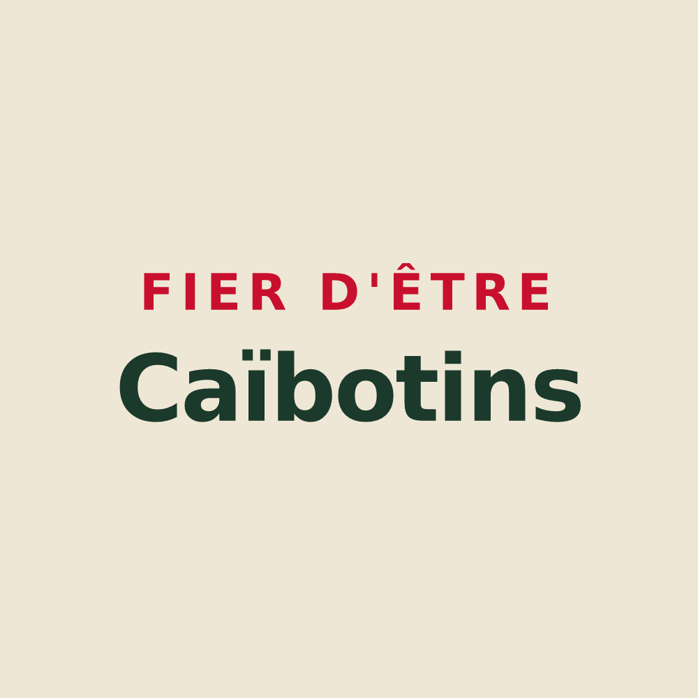 Tote bag « Fier d'être Caïbotins » — design pour Chailly-en-Brie