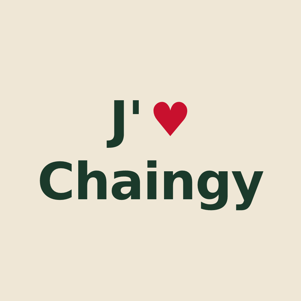 Tote bag personnalisé Chaingy — design J'aime Chaingy