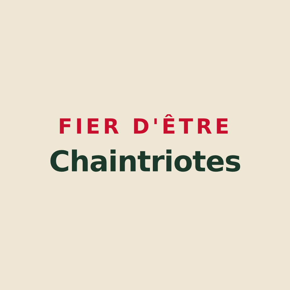 Tote bag « Fier d'être Chaintriotes » — design pour Chaintrix-Bierges