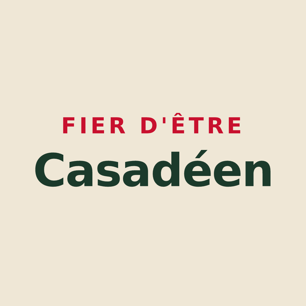 Tote bag « Fier d'être Casadéen » — design pour Chaise-Dieu-du-Theil