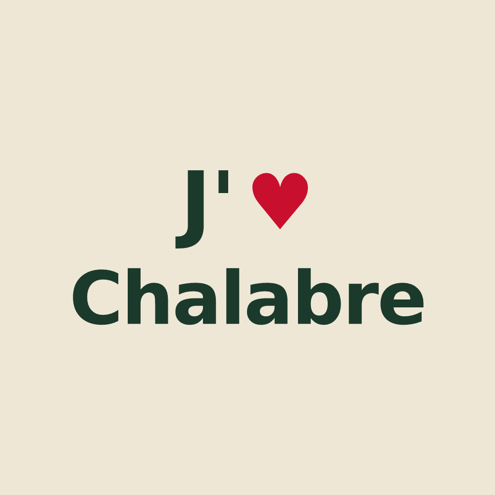 Tote bag personnalisé Chalabre — design J'aime Chalabre