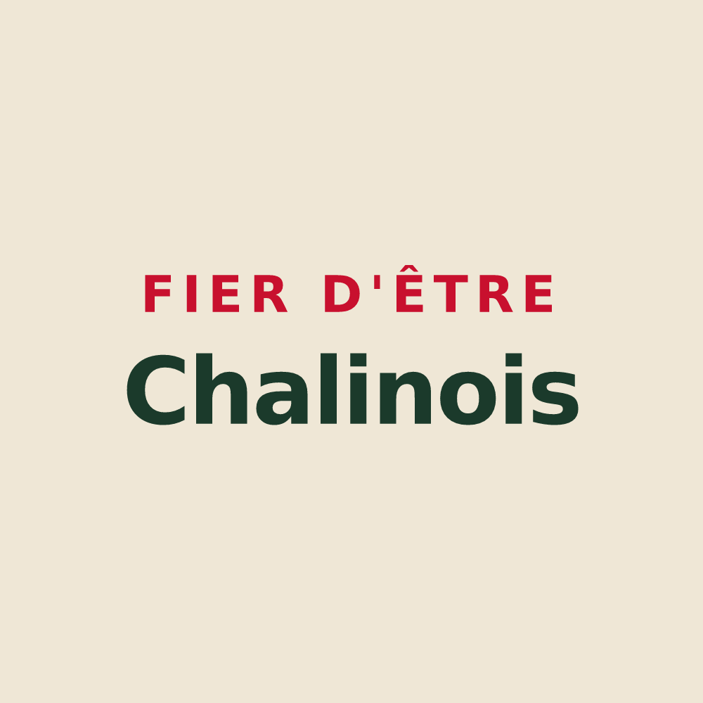 Tote bag « Fier d'être Chalinois » — design pour Chalain-d'Uzore