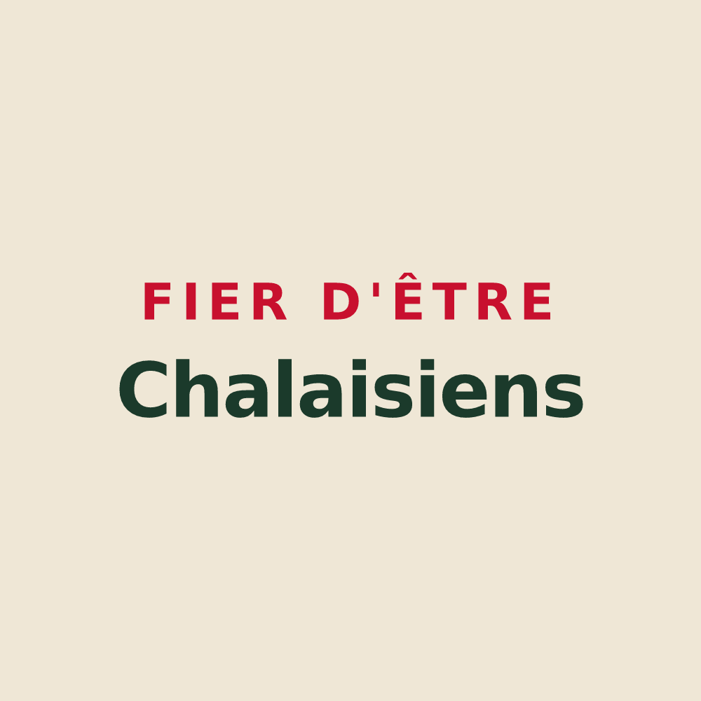 Tote bag « Fier d'être Chalaisiens » — design pour Chalais