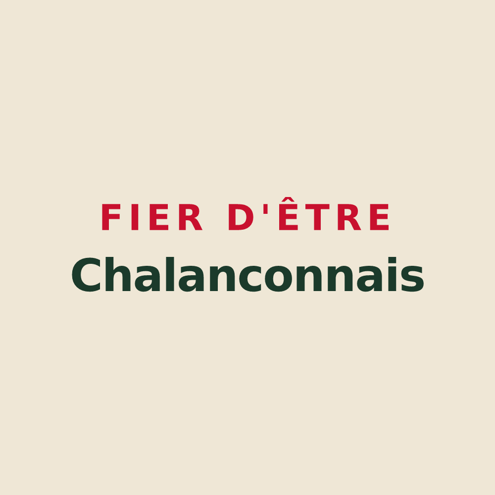 Tote bag « Fier d'être Chalanconnais » — design pour Chalancon