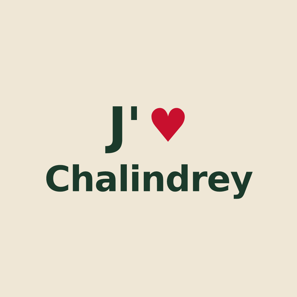 Tote bag personnalisé Chalindrey — design J'aime Chalindrey
