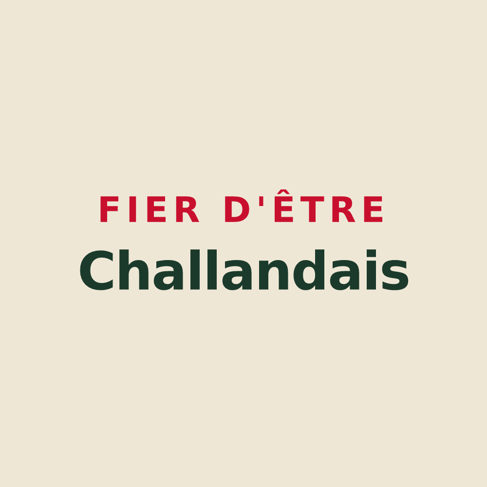 Tote bag « Fier d'être Challandais » — design pour Challans