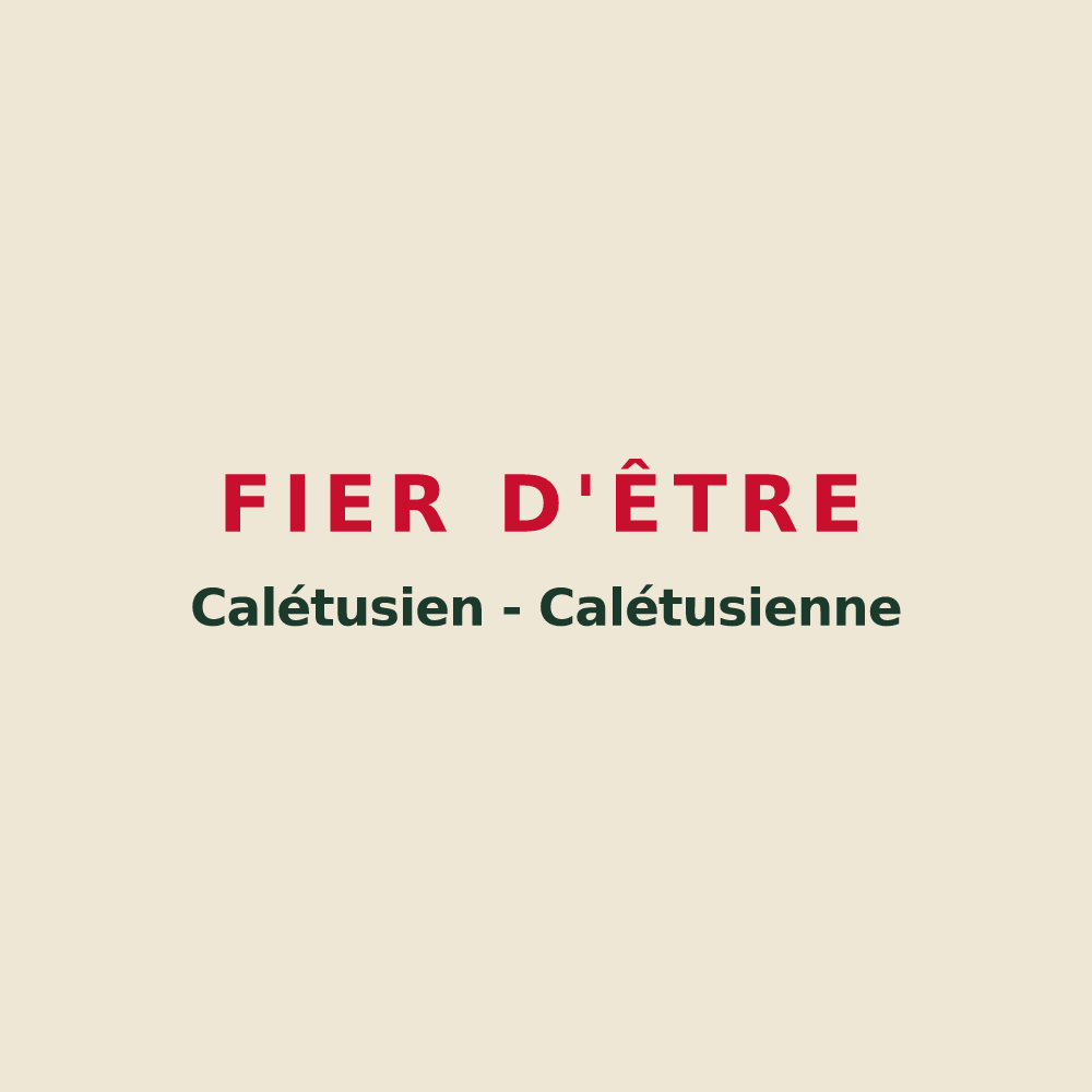 Tote bag « Fier d'être Calétusien - Calétusienne » — design pour Challet