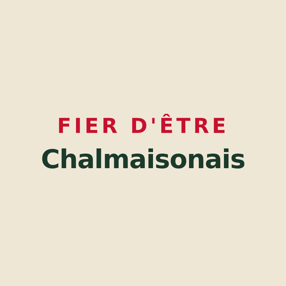 Tote bag « Fier d'être Chalmaisonais » — design pour Chalmaison