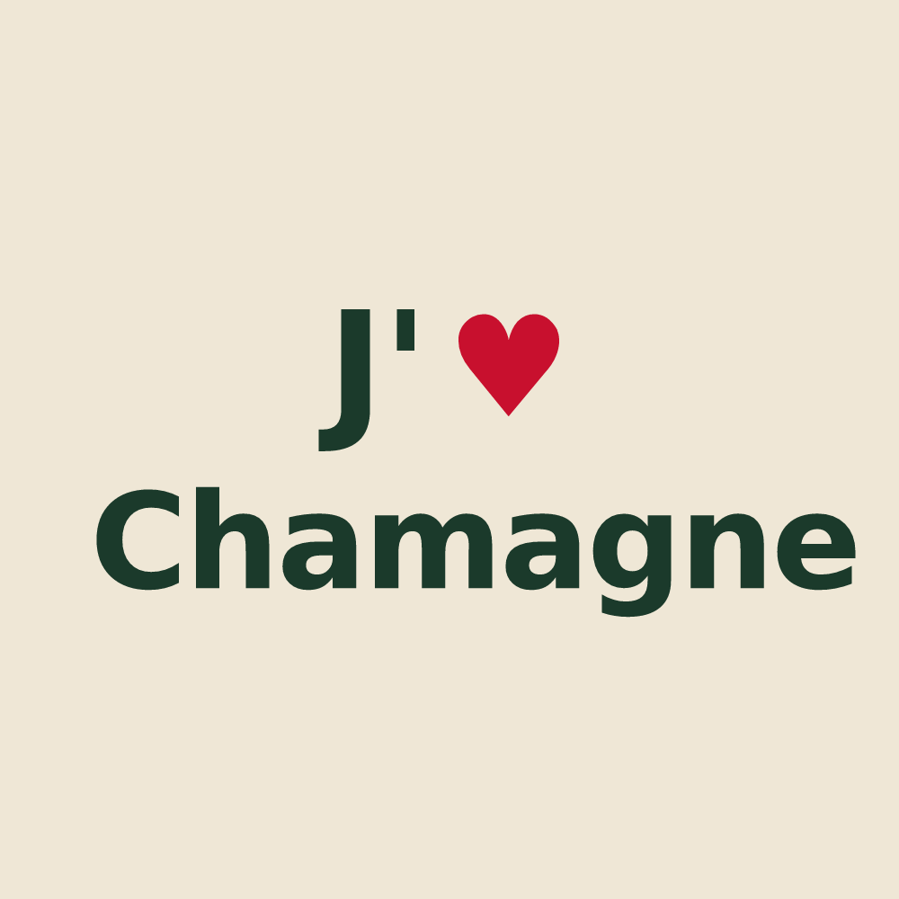 Tote bag personnalisé Chamagne — design J'aime Chamagne