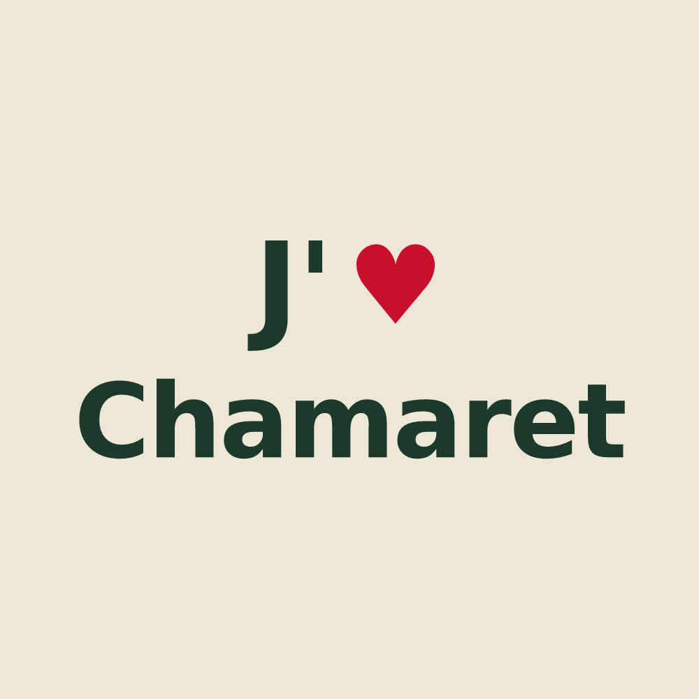 Tote bag personnalisé Chamaret — design J'aime Chamaret