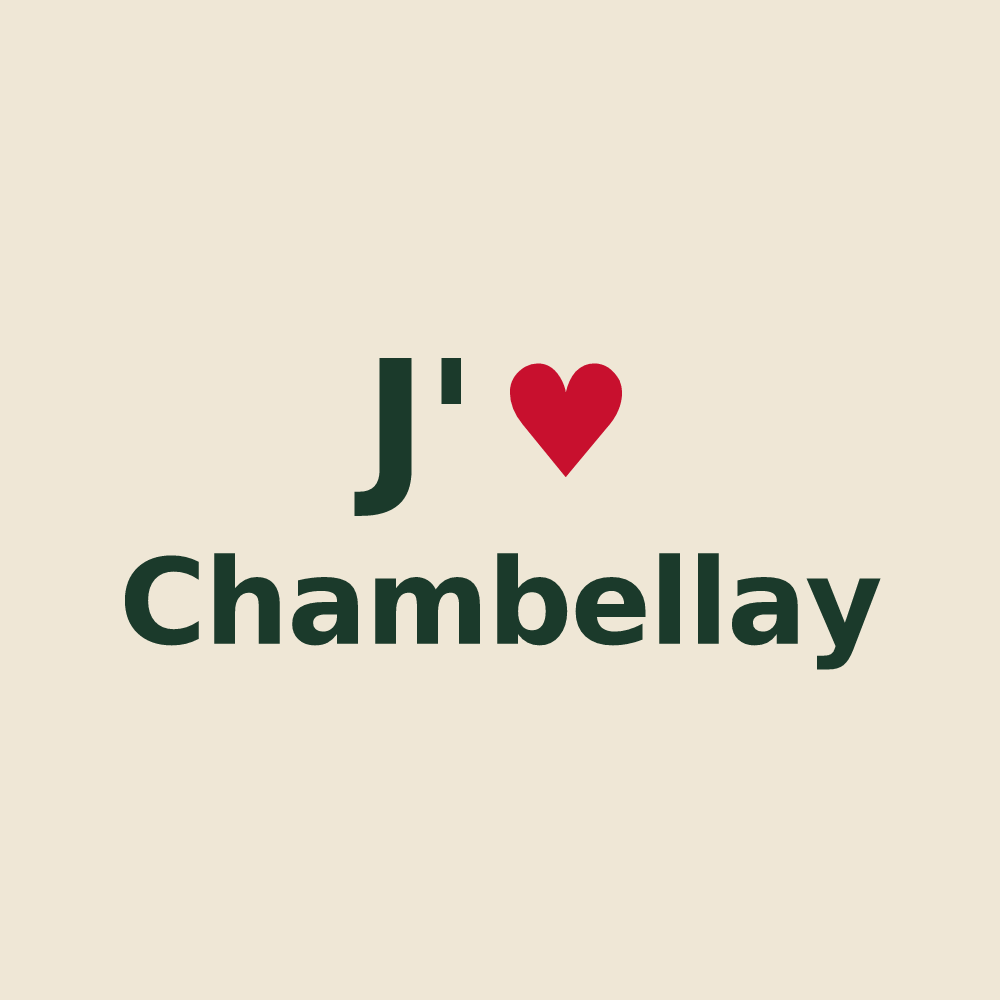 Tote bag personnalisé Chambellay — design J'aime Chambellay