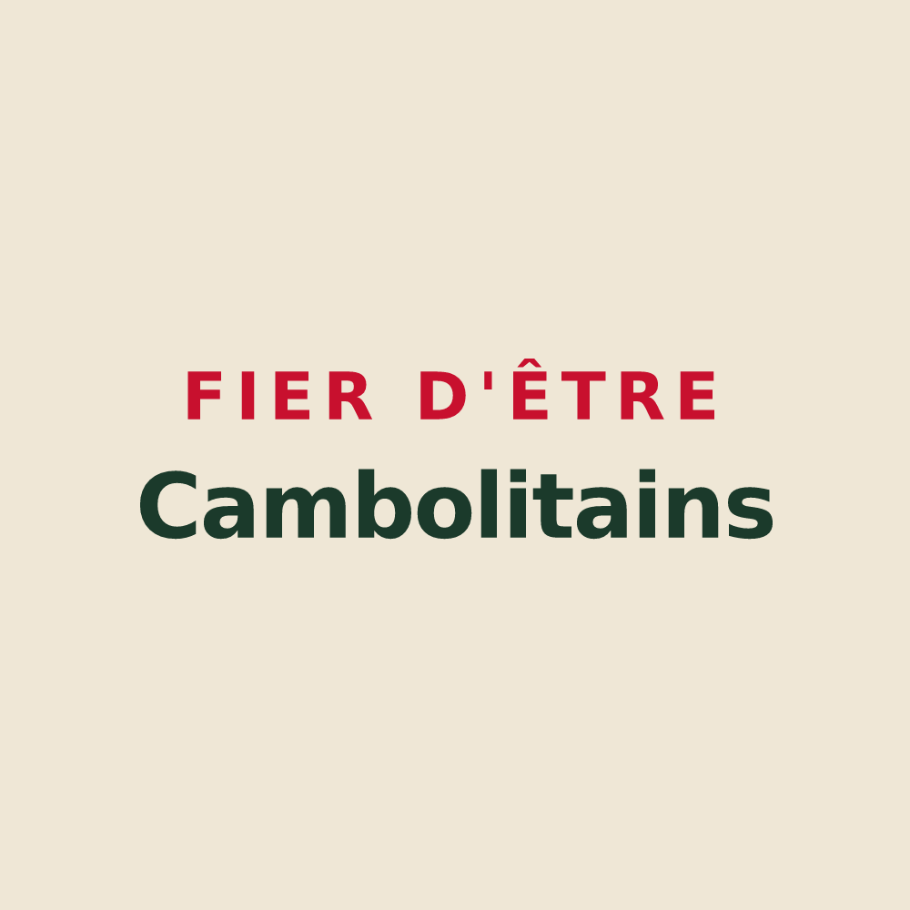 Tote bag « Fier d'être Cambolitains » — design pour Chambellay
