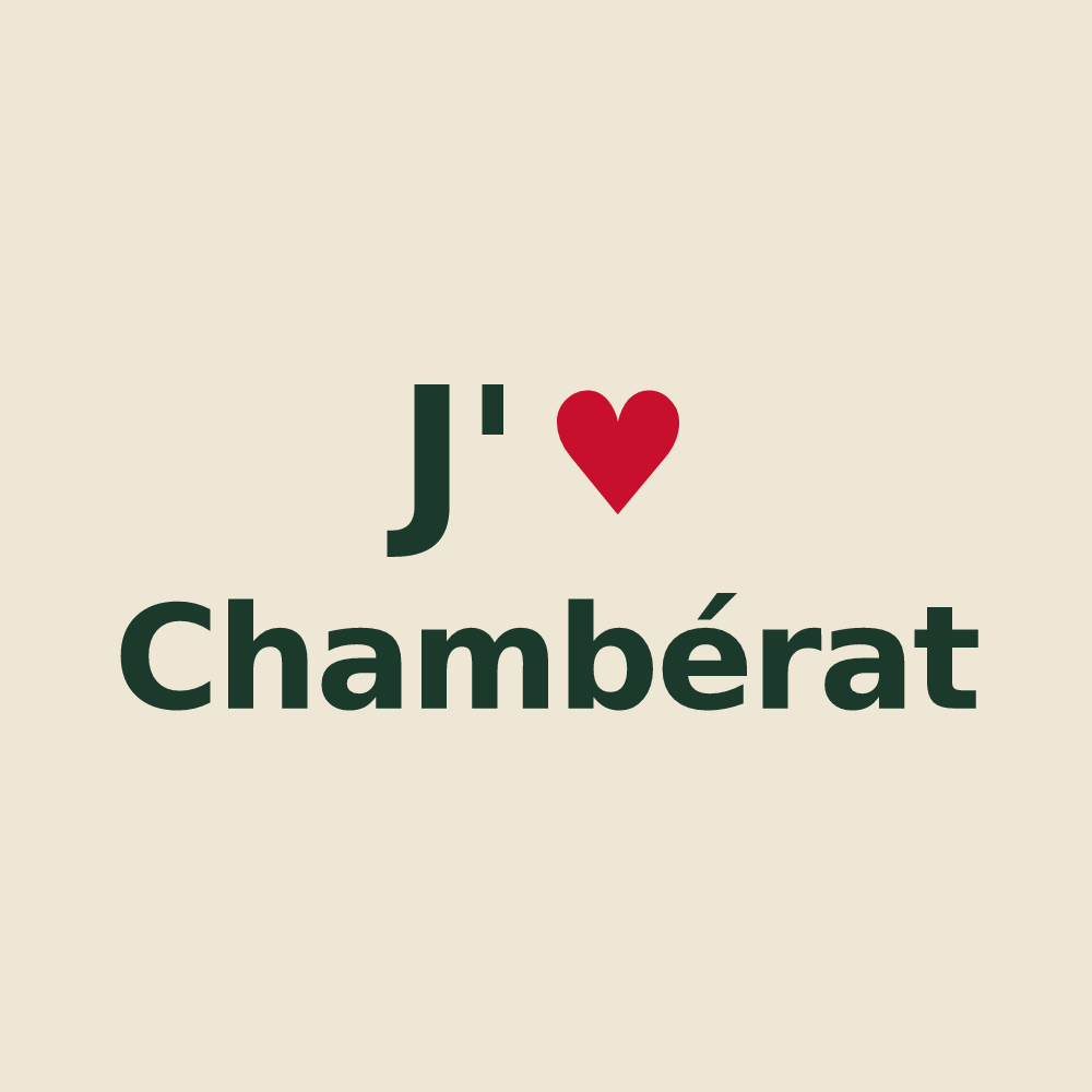Tote bag personnalisé Chambérat — design J'aime Chambérat