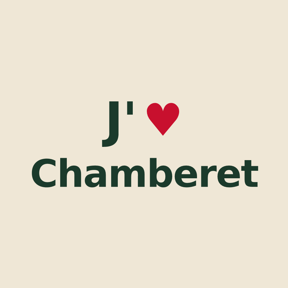 Tote bag personnalisé Chamberet — design J'aime Chamberet