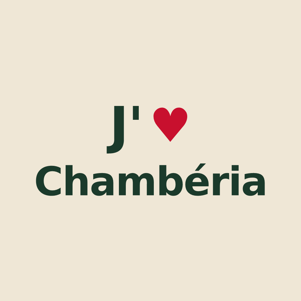 Tote bag personnalisé Chambéria — design J'aime Chambéria