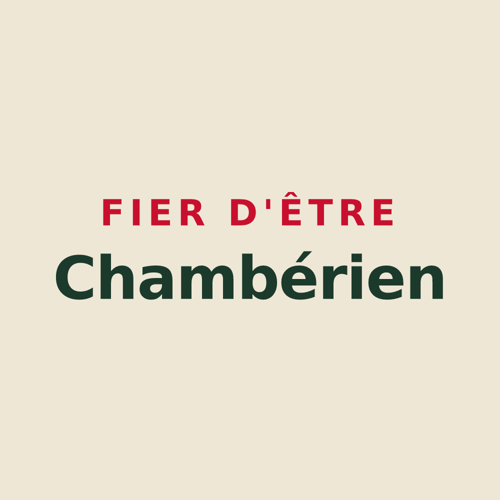 Tote bag « Fier d'être Chambérien » — design pour Chambéry