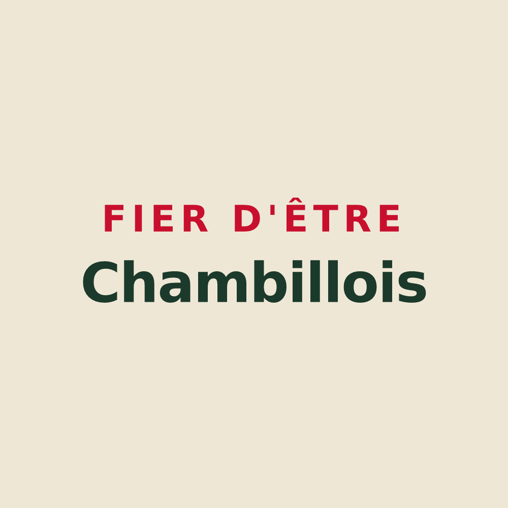 Tote bag « Fier d'être Chambillois » — design pour Chambilly