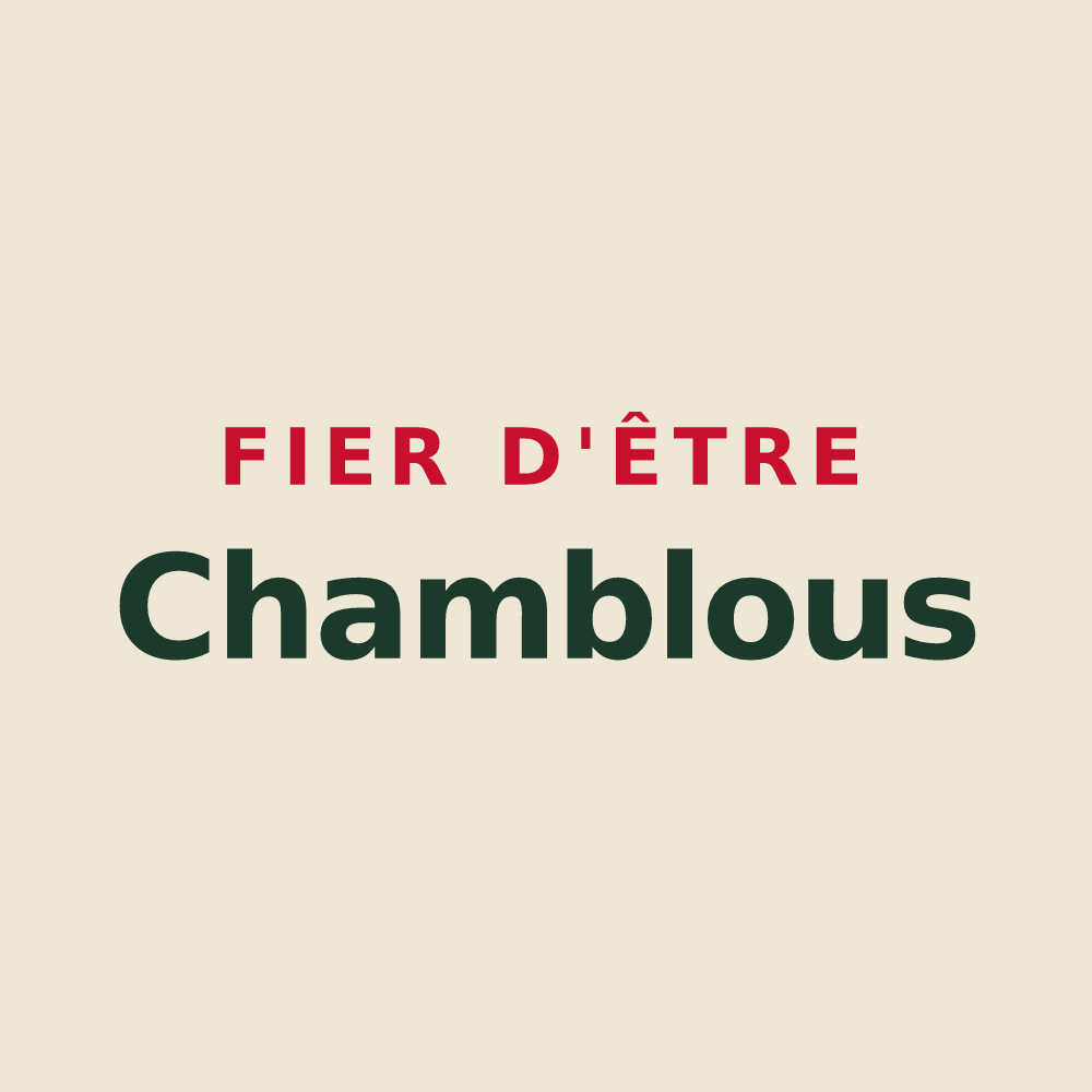 Tote bag « Fier d'être Chamblous » — design pour Chambles