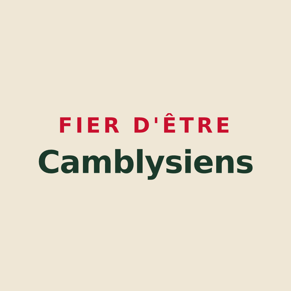 Tote bag « Fier d'être Camblysiens » — design pour Chambly