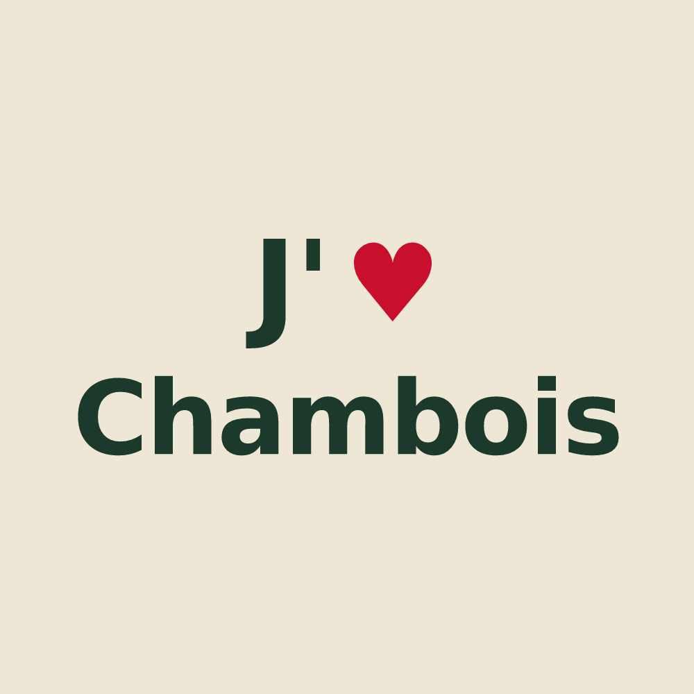 Tote bag personnalisé Chambois — design J'aime Chambois