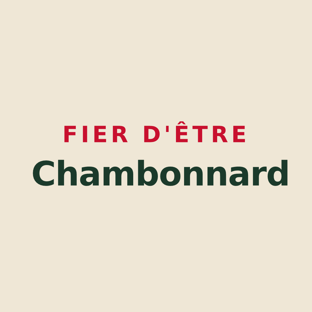 Tote bag « Fier d'être Chambonnard » — design pour Chambon
