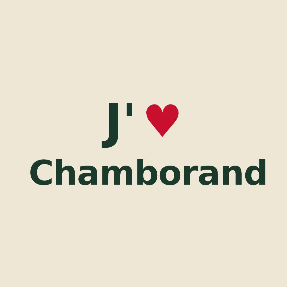 Tote bag personnalisé Chamborand — design J'aime Chamborand