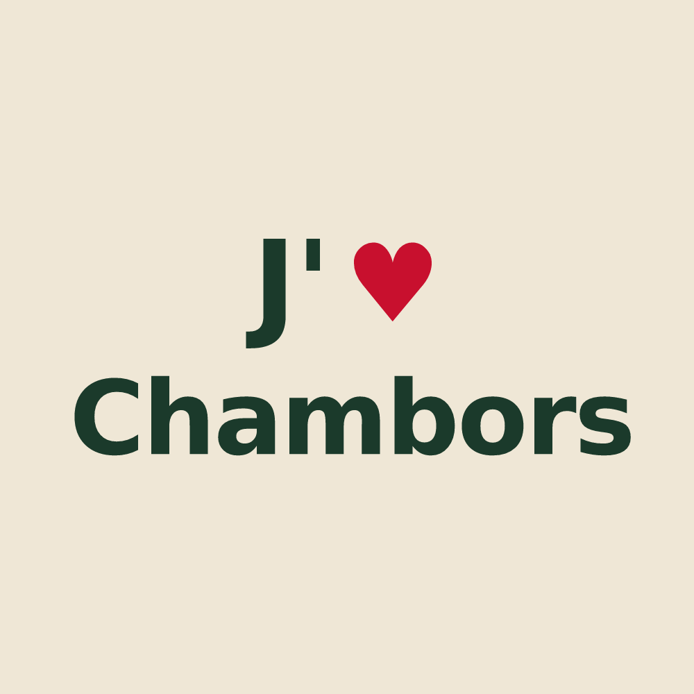 Tote bag personnalisé Chambors — design J'aime Chambors
