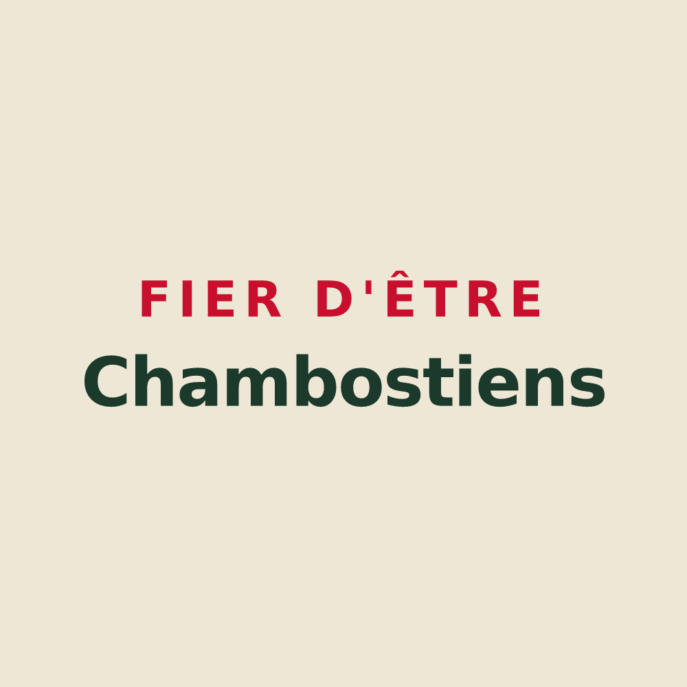 Tote bag « Fier d'être Chambostiens » — design pour Chambost-Longessaigne