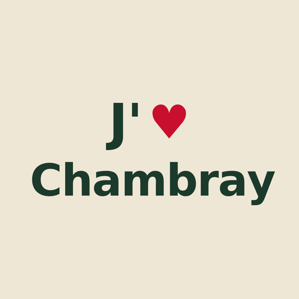 Tote bag personnalisé Chambray — design J'aime Chambray