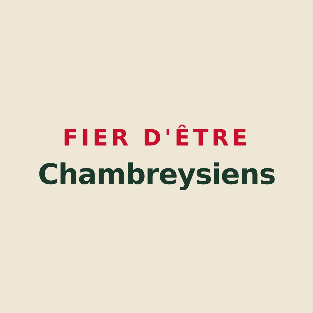 Tote bag « Fier d'être Chambreysiens » — design pour Chambrey