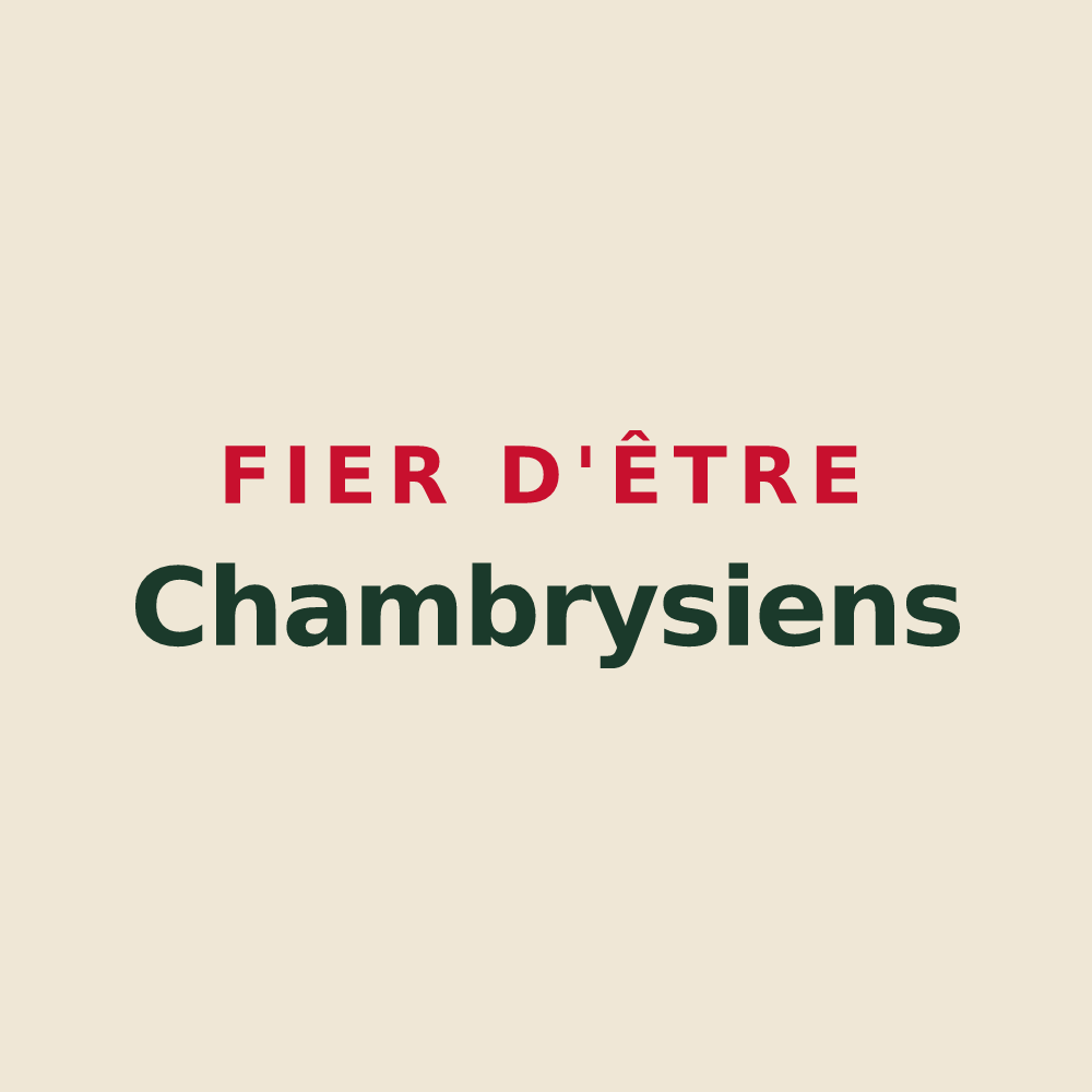 Tote bag « Fier d'être Chambrysiens » — design pour Chambry