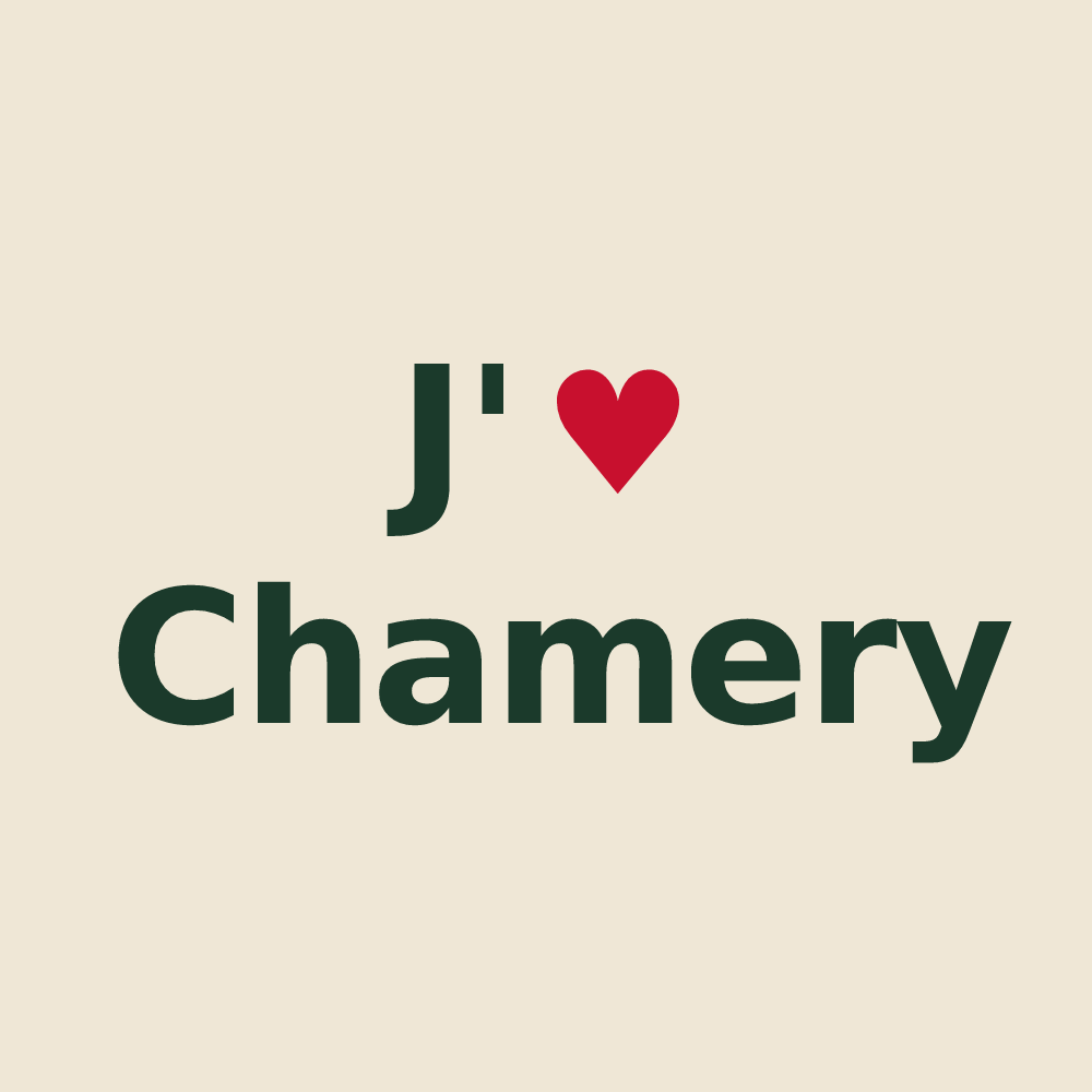 Tote bag personnalisé Chamery — design J'aime Chamery