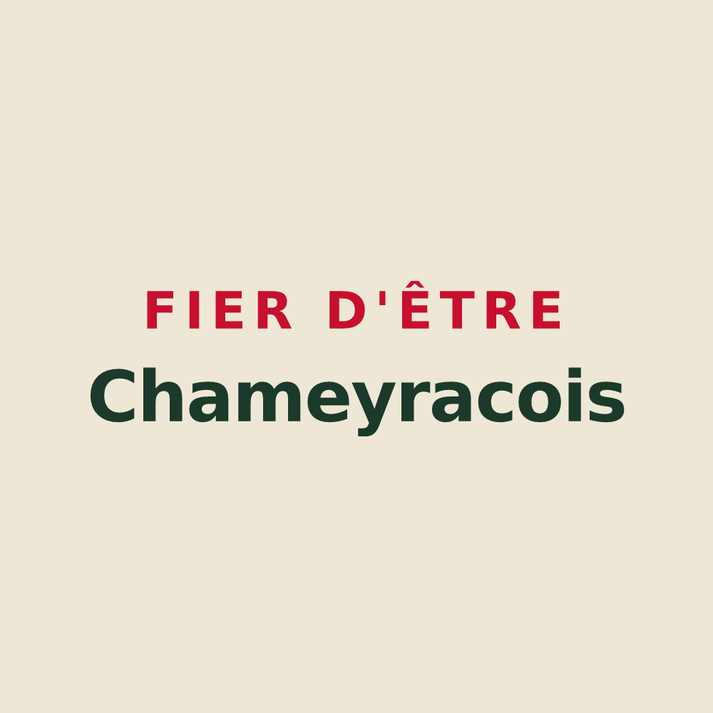 Tote bag « Fier d'être Chameyracois » — design pour Chameyrat