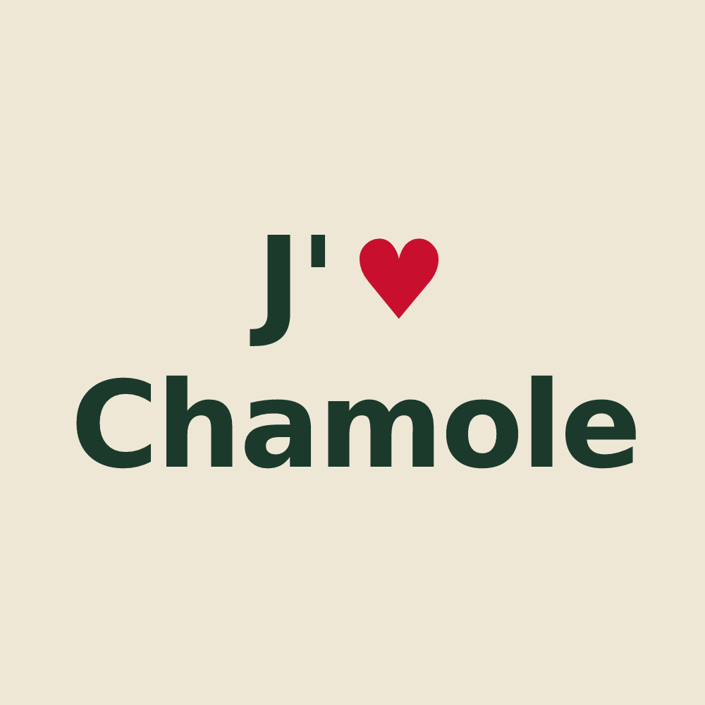 Tote bag personnalisé Chamole — design J'aime Chamole