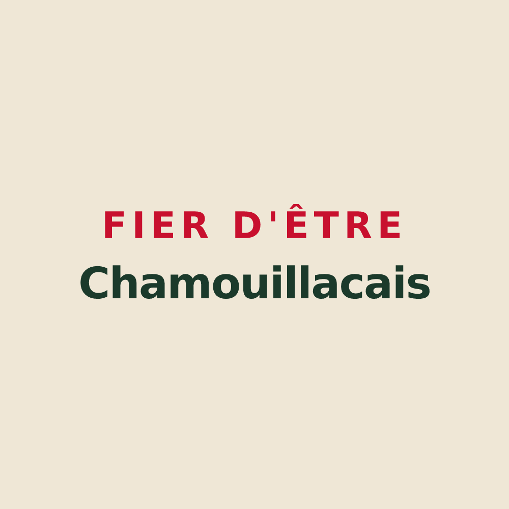 Tote bag « Fier d'être Chamouillacais » — design pour Chamouillac
