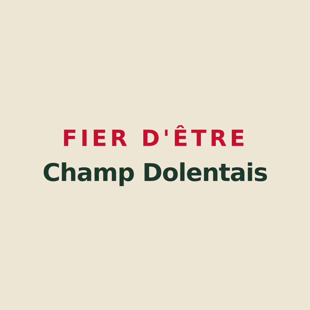 Tote bag « Fier d'être Champ Dolentais » — design pour Champ-Dolent