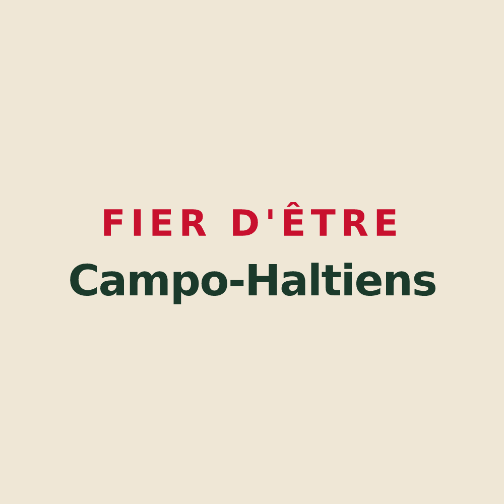 Tote bag « Fier d'être Campo-Haltiens » — design pour Champ-Haut