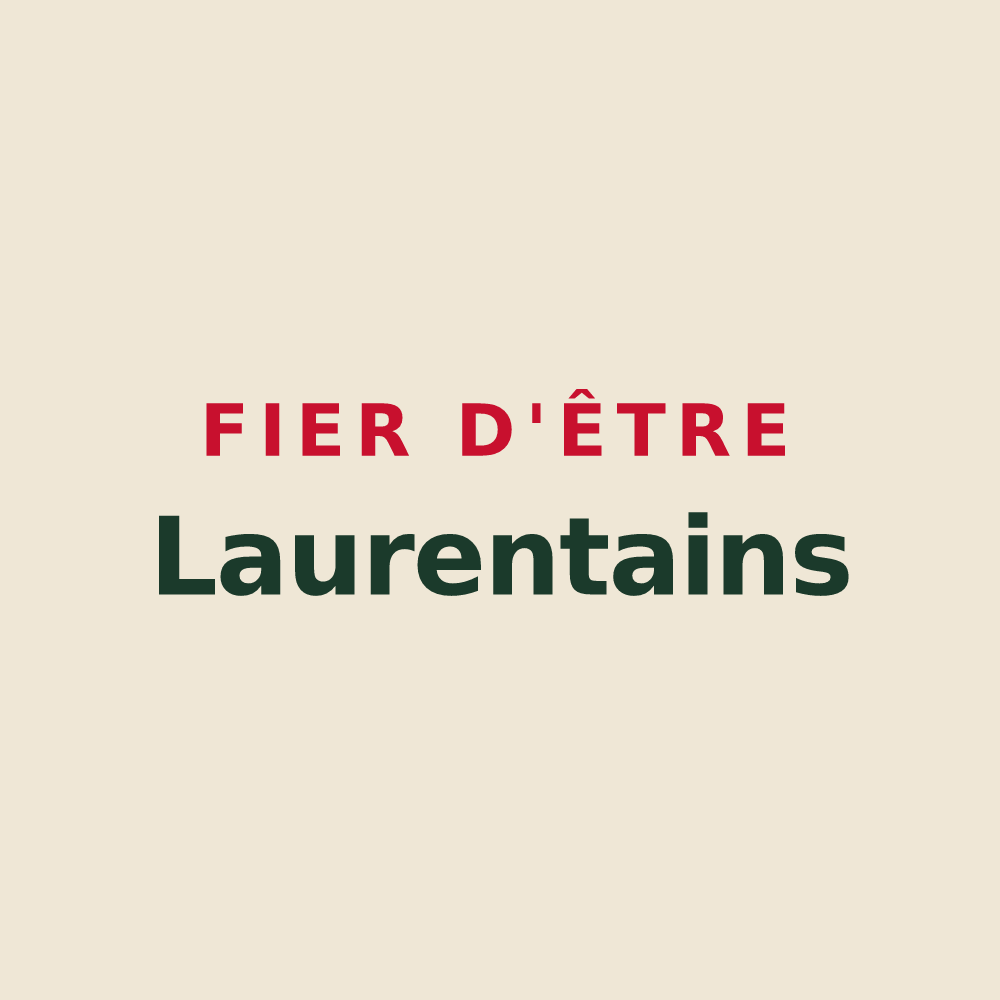 Tote bag « Fier d'être Laurentains » — design pour Champ-Laurent