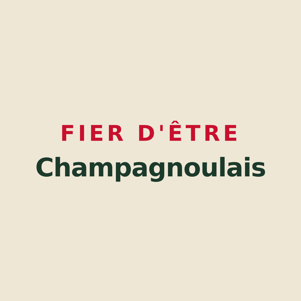 Tote bag « Fier d'être Champagnoulais » — design pour Champagney