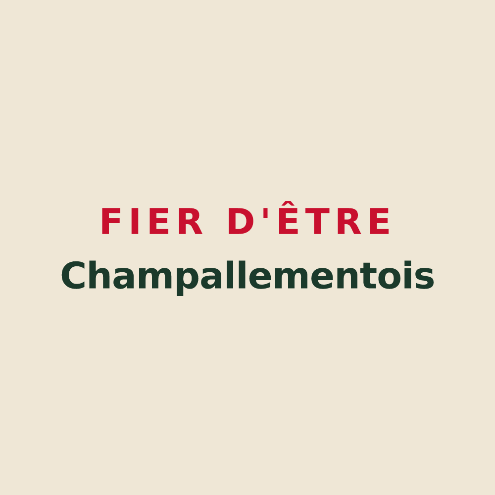 Tote bag « Fier d'être Champallementois » — design pour Champallement