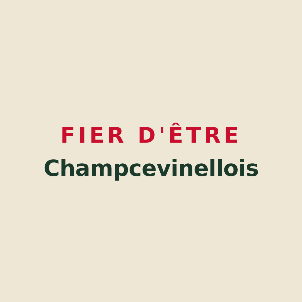 Tote bag « Fier d'être Champcevinellois » — design pour Champcevinel