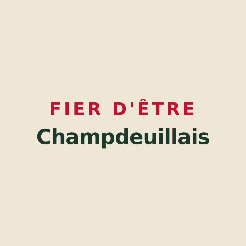 Tote bag « Fier d'être Champdeuillais » — design pour Champdeuil